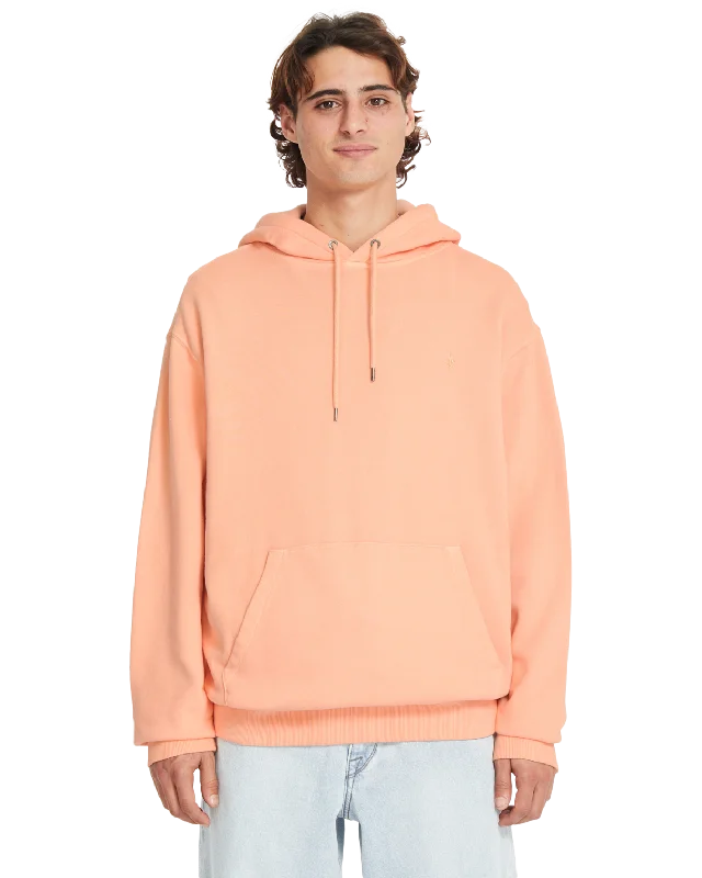 Men's sustainable hoodie-Single Stone Pullover Hoodie in Pale Peach