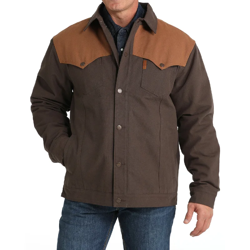 Men's summer windbreaker-Cinch Men's Canvas Wax Coated Jacket