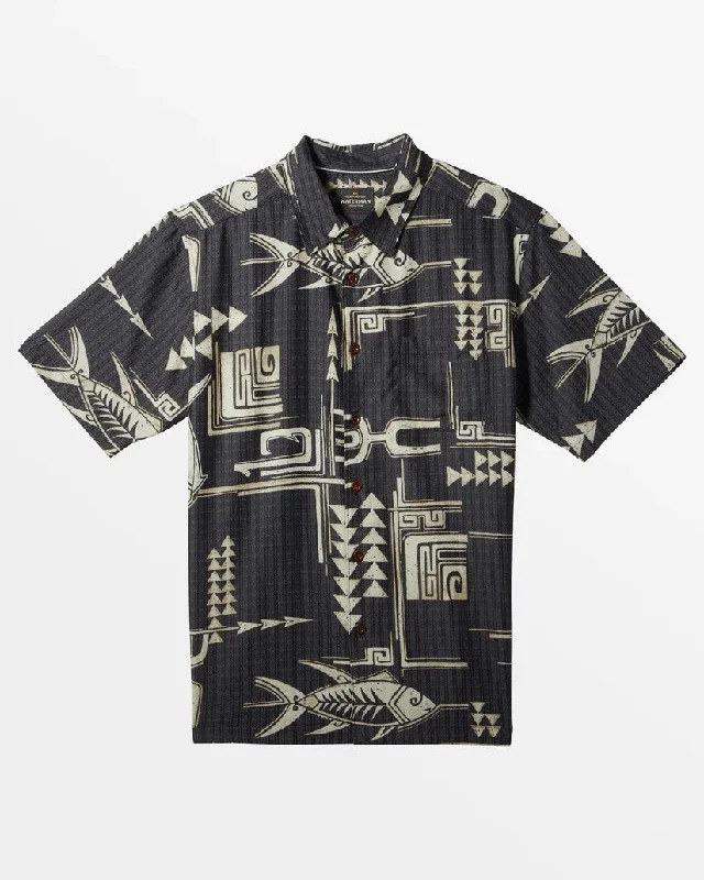 Men's sustainable travel wear shirt-Quiksilver Short Sleeve Men's Woven Shirts