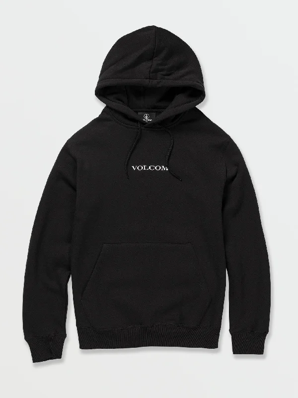 Men's versatile hoodie-Volcom Stone Hoodie - Black