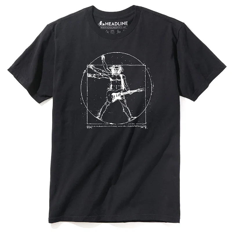 Men's designer t-shirt-Da Vinci Rock Man T-Shirt