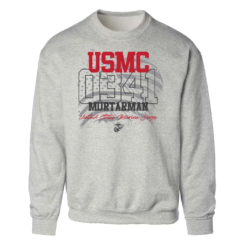 Men's hiking sweatshirt-Choose Your Marine MOS Flag Sweatshirt