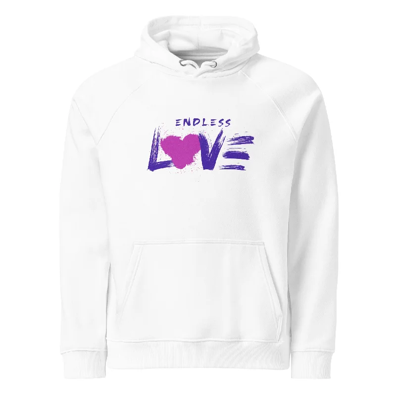 Men's tech-inspired hoodie-Endless Love Graphic Eco Raglan Hoodie