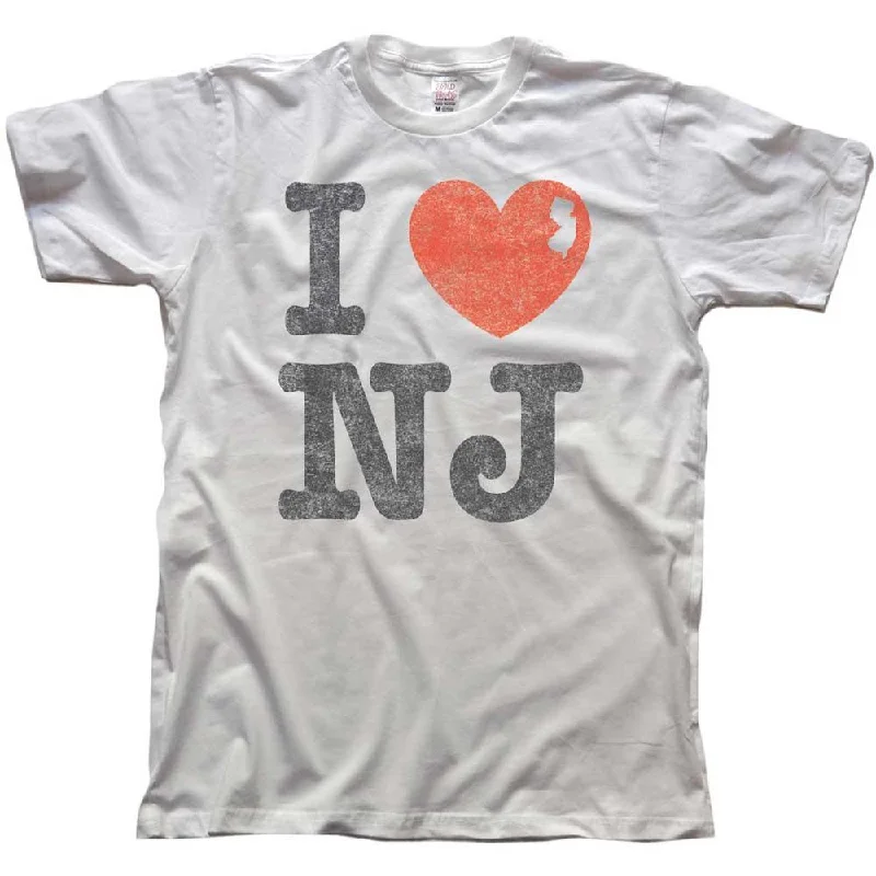 Men's running t-shirt-I Heart NJ T-shirt