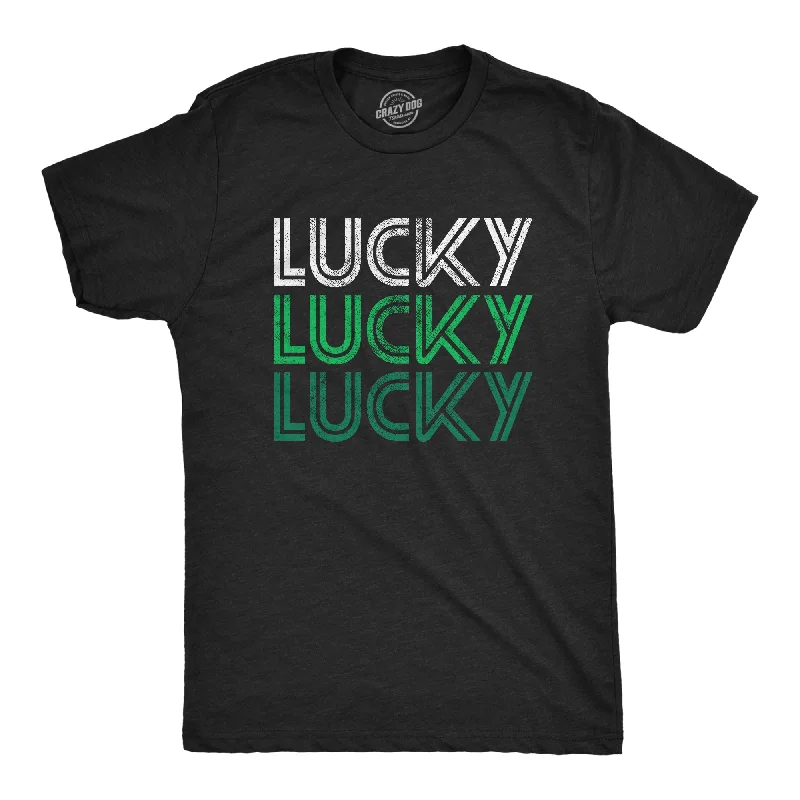 Men's band t-shirt-Lucky Lucky Lucky Men's T Shirt