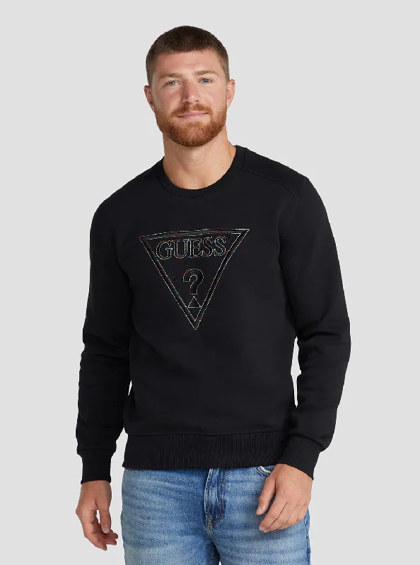 Men's premium sweatshirt-Eco Black Vil Logo Jumper