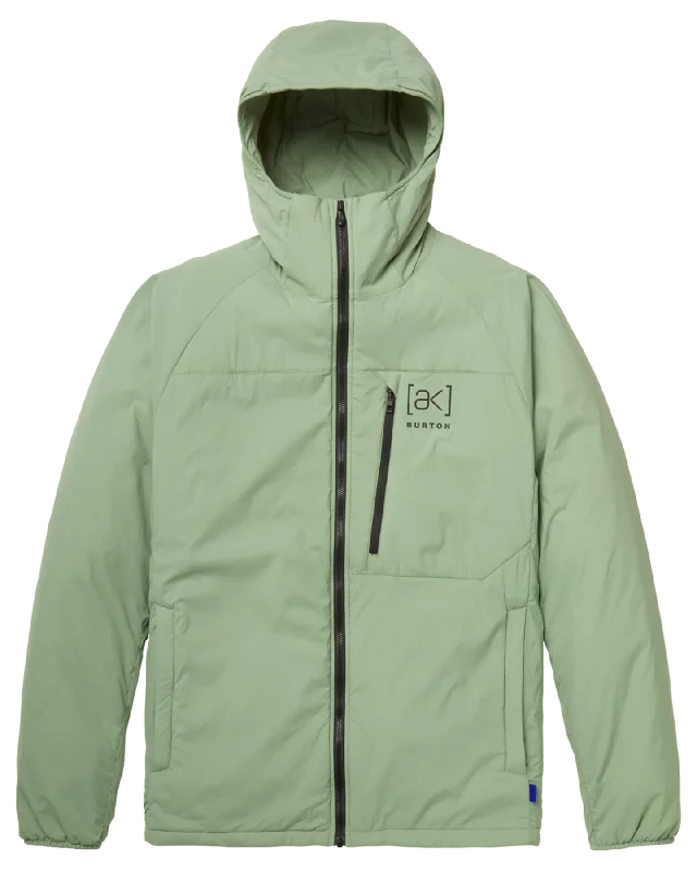 Men's non-iron trench coat-Burton Men's [ak]® Helium Hooded Stretch Insulated Jacket - Hedge Green