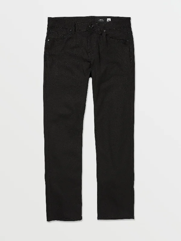 Men's wrinkle-resistant casual pants-Solver Modern Fit Jeans - Black on Black