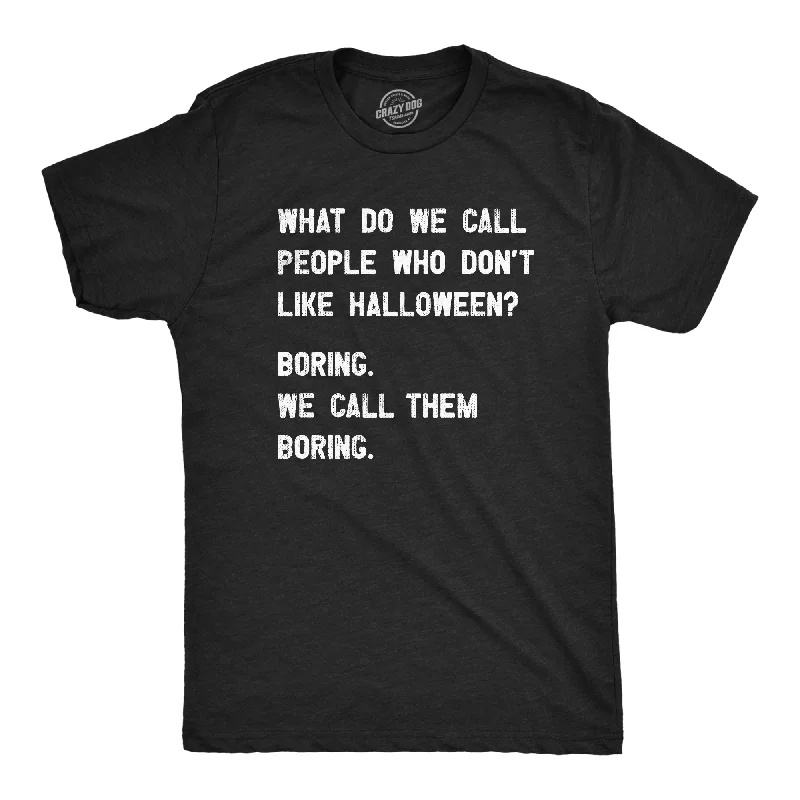 Men's horror t-shirt-People Who Dont Like Halloween Men's T Shirt