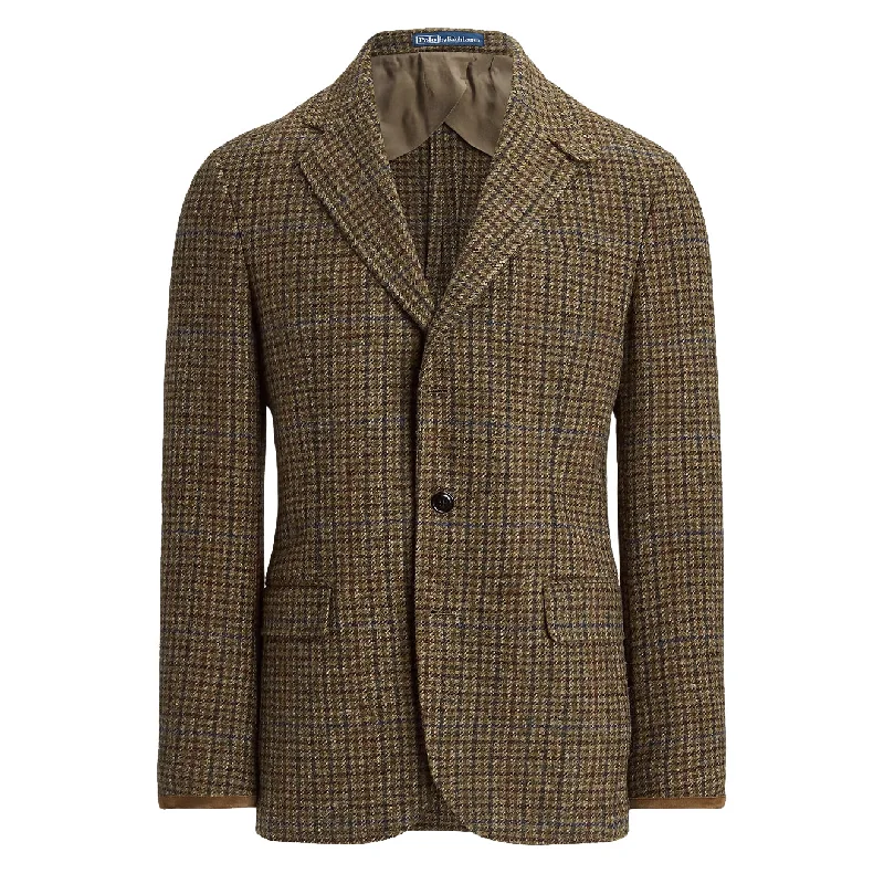 Men's modern anorak-Polo Ralph Lauren Tailored Plaid Wool Jacket Loden Multi