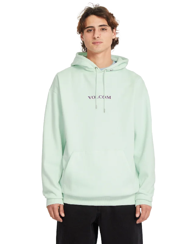 Men's relaxed fit hoodie-Volcom Stone Pullover Hoodie in Cloud Blue