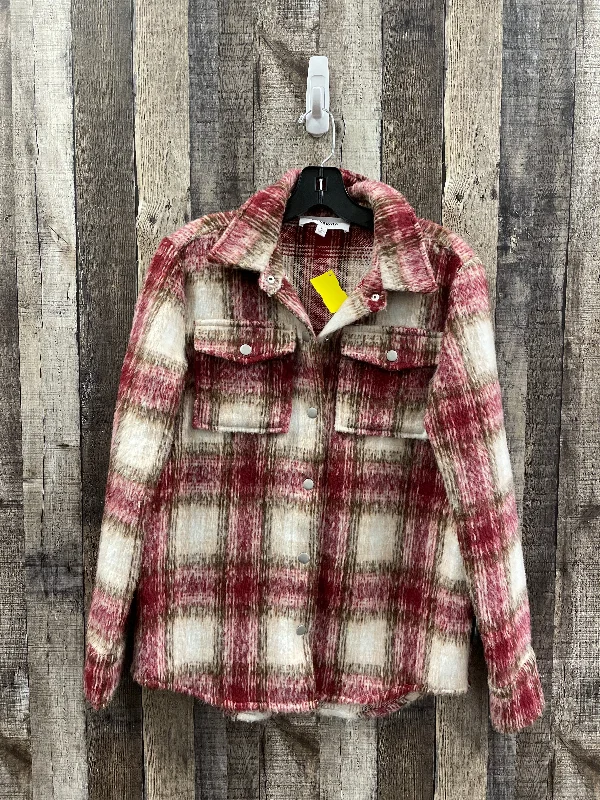 Men's sporty windbreaker-Jacket Shirt By Bb Dakota In Plaid Pattern, Size: S