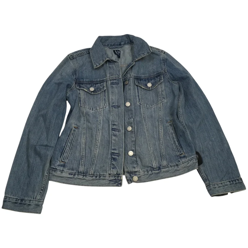 Men's modern field jacket-Jacket Denim By Gap In Blue Denim, Size: S