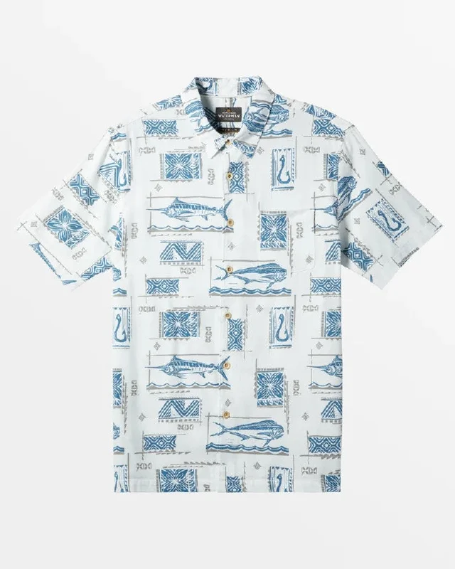 Men's antibacterial gym wear shirt-Quiksilver Short Sleeve Men's Woven Shirts