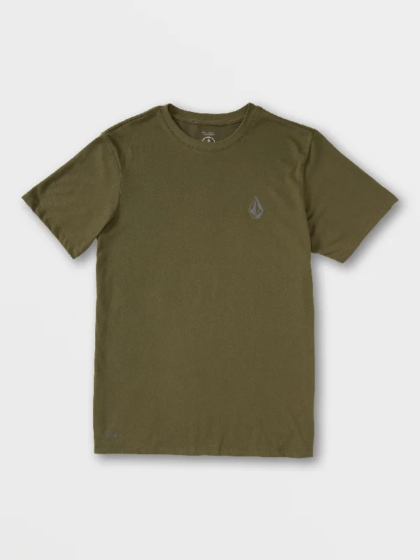 Men's gym t-shirt-Stone Tech Short Sleeve Tee - Military