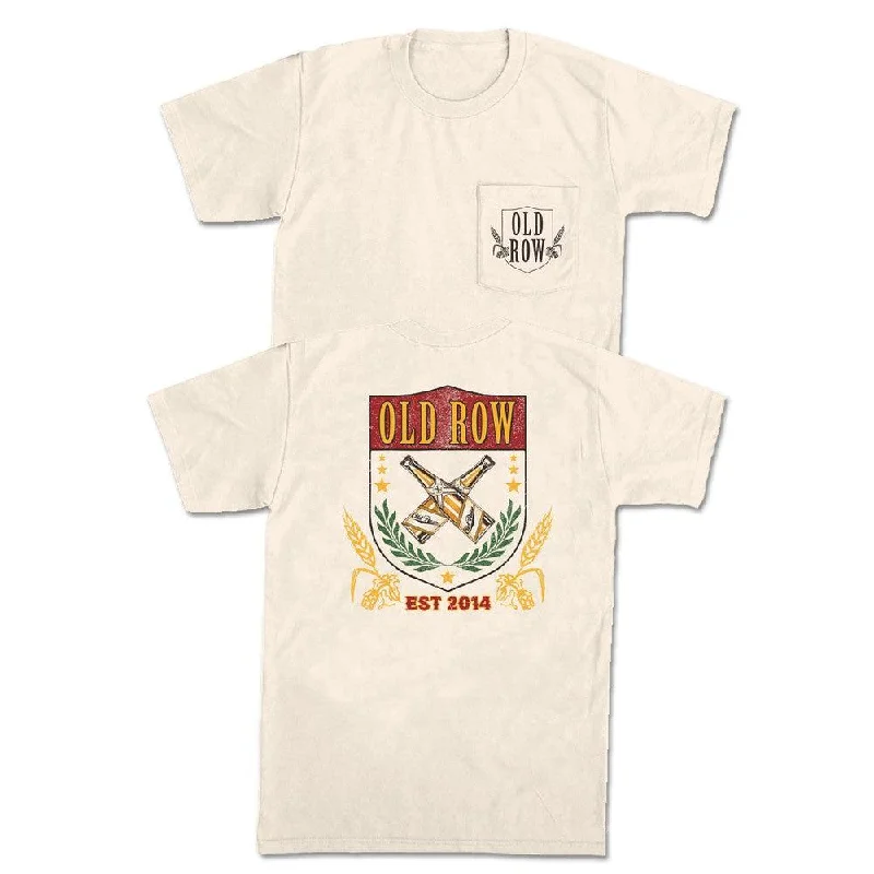 Men's sports t-shirt-The Beer Crest Pocket Tee