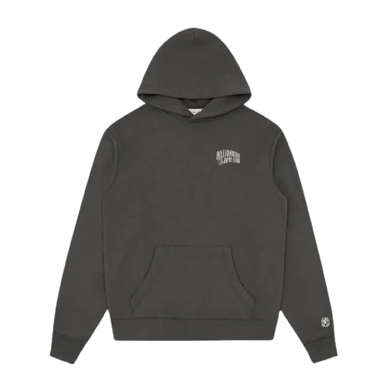 Men's tech-fabric hoodie-Billionaire Boys Club Small Arch Logo Space Grey Hoodie