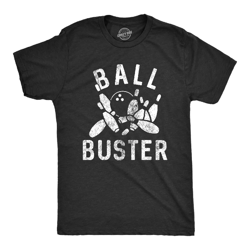 Men's vacation t-shirt-Ball Buster Bowling Men's T Shirt