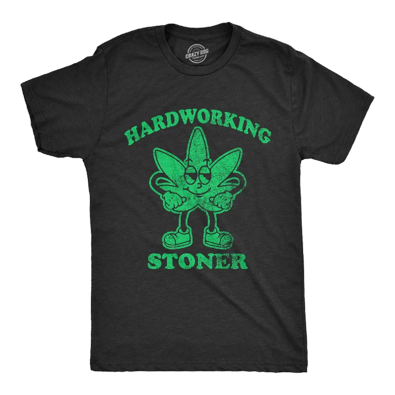 Men's concert t-shirt-Hardworking Stoner Men's T Shirt