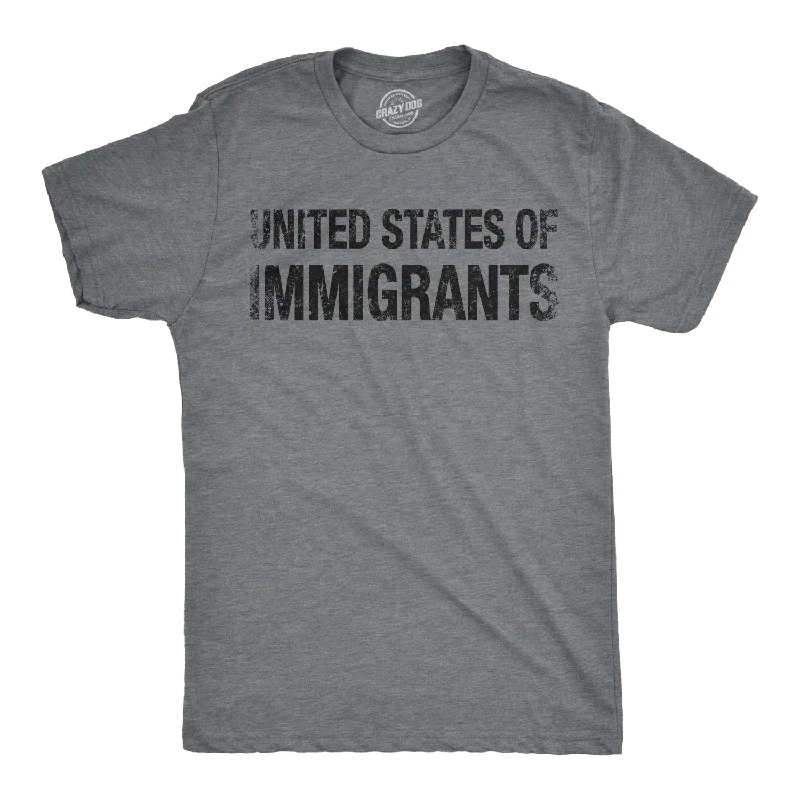 Men's soft t-shirt-United States of Immigrants Men's T Shirt