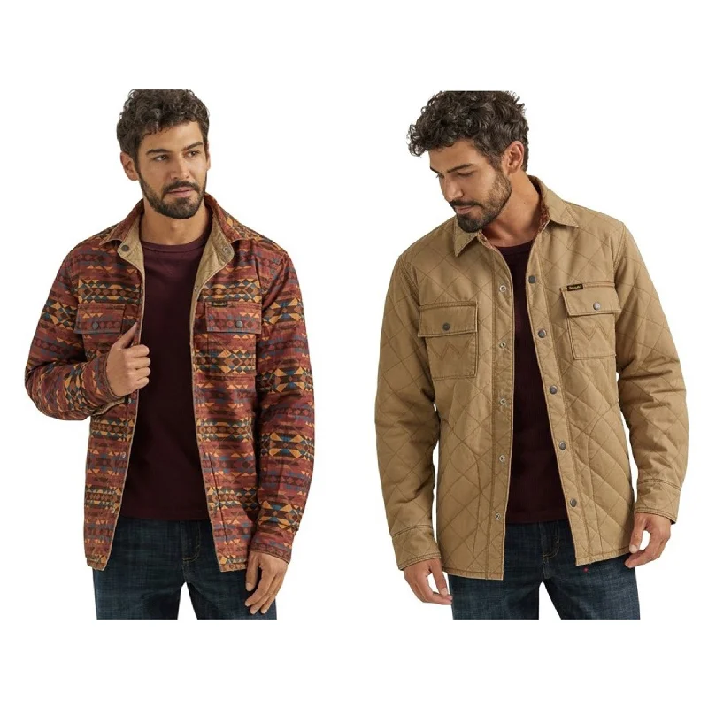 Men's modern softshell jacket-Wrangler Men's Reversible Shacket