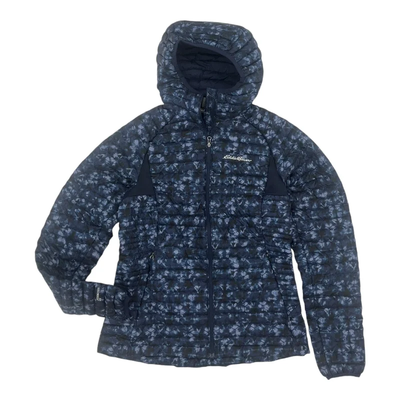 Men's wrinkle-free utility jacket-Jacket Puffer & Quilted By Eddie Bauer In Blue, Size:Xs