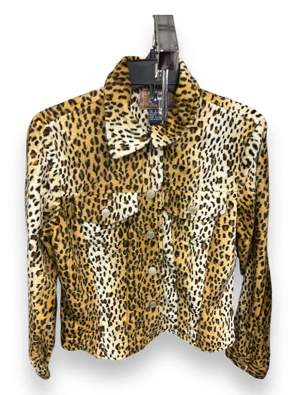 Men's sporty raincoat-Jacket Shirt By Clothes Mentor In Animal Print, Size: S