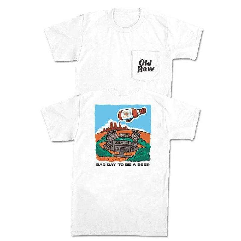 Men's athletic t-shirt-The Beer Blimp Pocket Tee