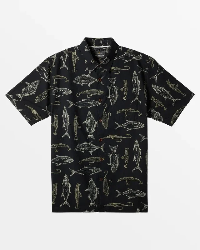 Men's versatile gym shirt-Quiksilver Short Sleeve Men's Woven Shirts