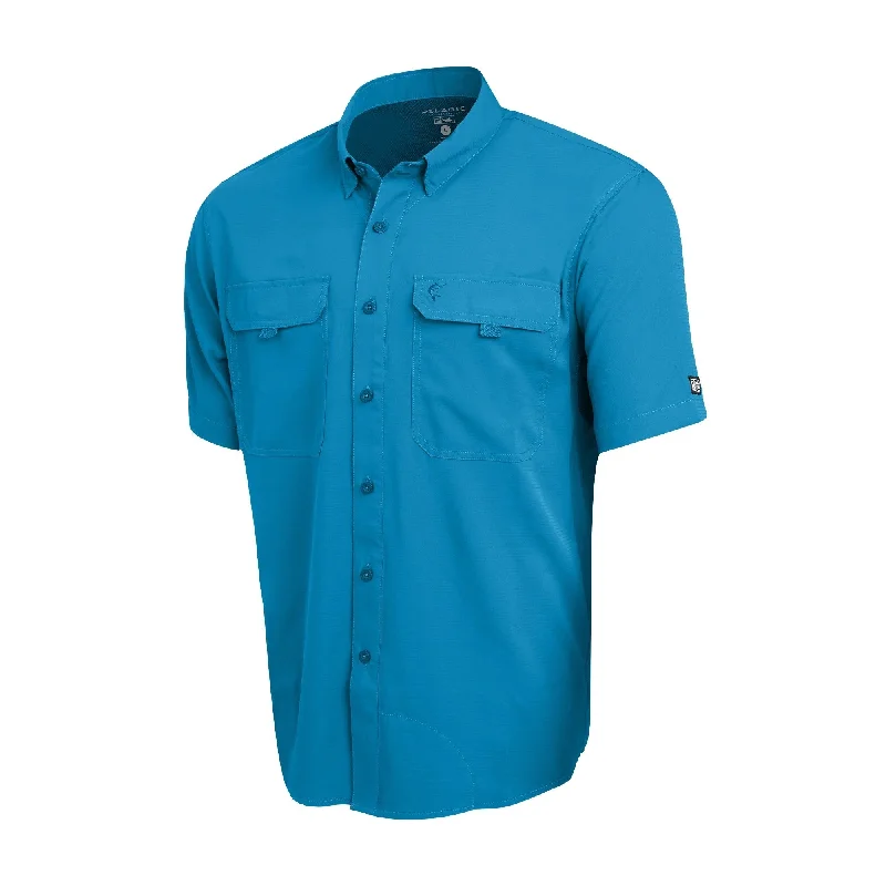 Men's comfortable casual shirt-Pelagic Short Sleeve Men's Guide Fishing Shirt