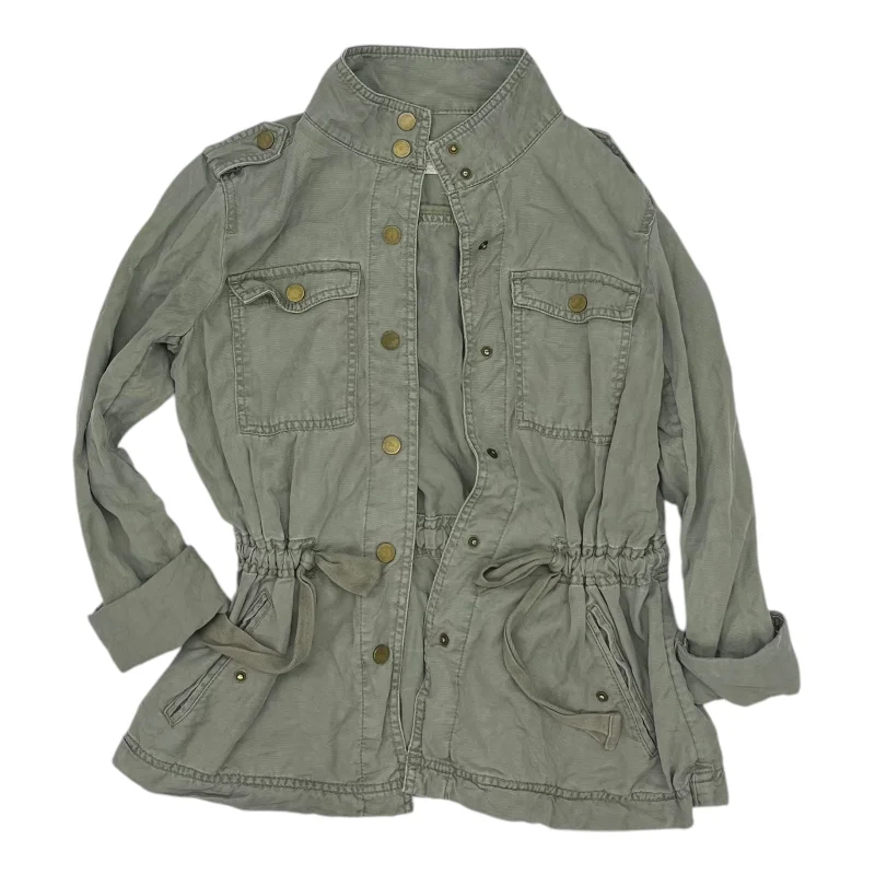 Men's fashion-forward field coat-Jacket Utility By Loft In Green, Size:Xxsp