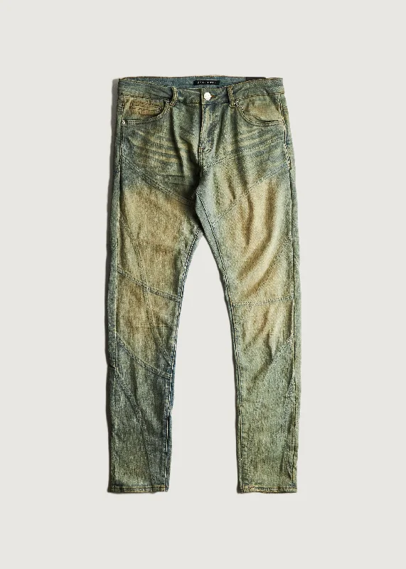 Men's lightweight office pants-Kellin Denim (Sand Blast)