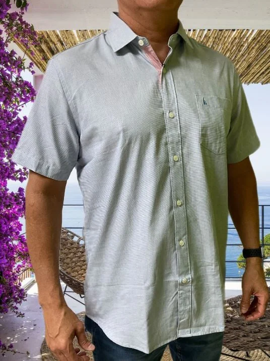 Men's breathable dress shirt-Regatta Short Sleeve Men's Woven Shirts