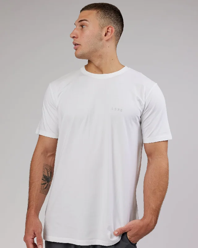 Men's tank top t-shirt-Deluxe PimaFLX Tee - White