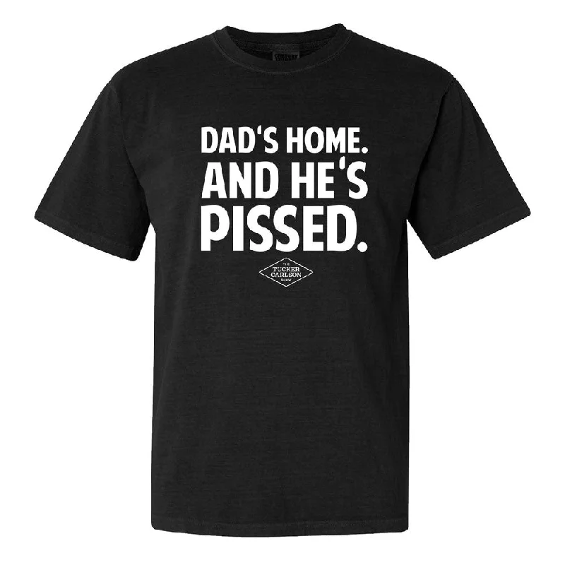 Men's baseball t-shirt-Dad's Home Tee