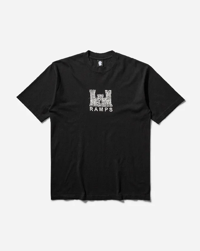 Men's bamboo t-shirt-Men's Castle T-Shirt Black