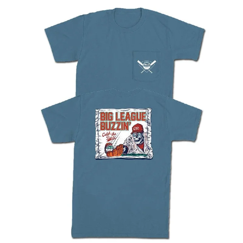 Men's pocket t-shirt-Big League Buzzin' Pocket Tee