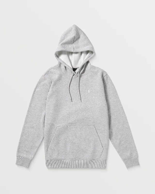 Men's wrinkle-free hoodie-Foreman Pullover Fleece Hoodie - Heather Grey