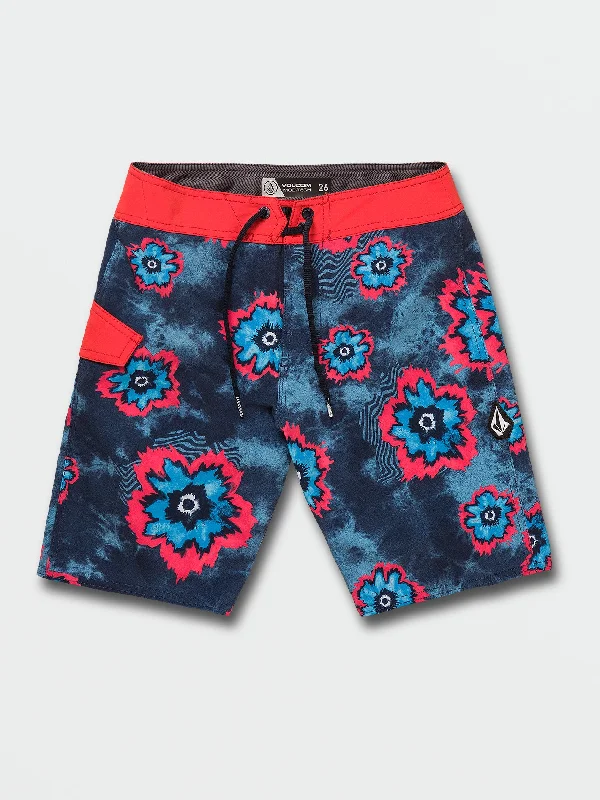 Men's sustainable outdoor shorts-Big Boys July 4th Mod-Tech Trunks - Navy