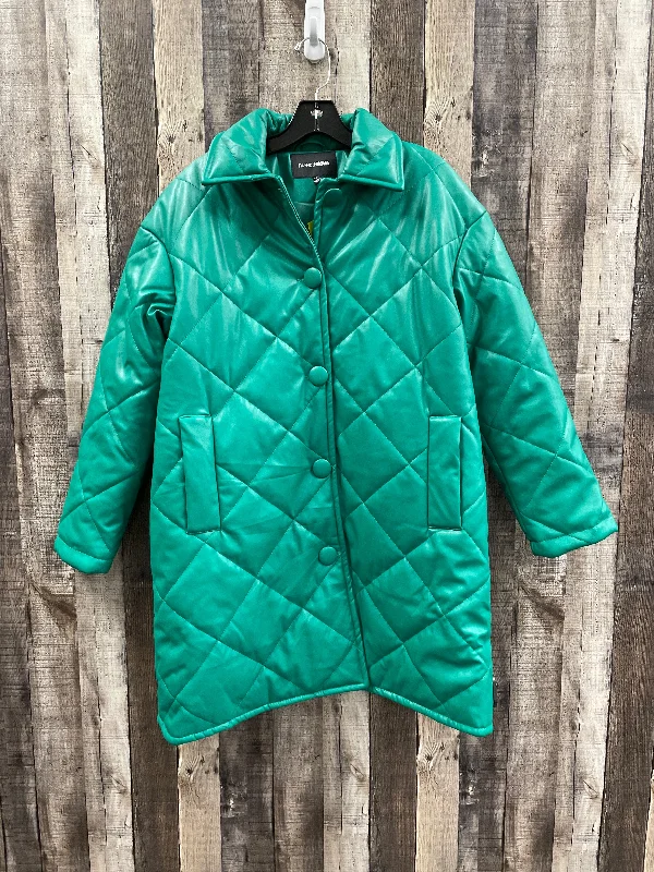 Men's eco-conscious bomber jacket-Jacket Other By Fashion Nova In Green, Size: S