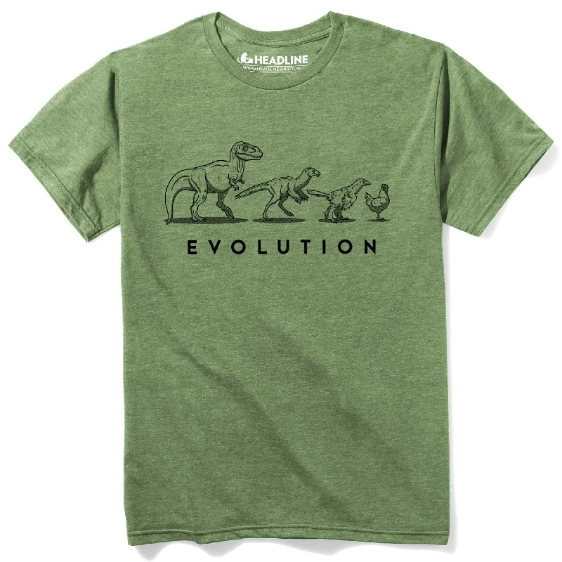 Men's tank top t-shirt-Evolution of the Dinosaur T-Shirt