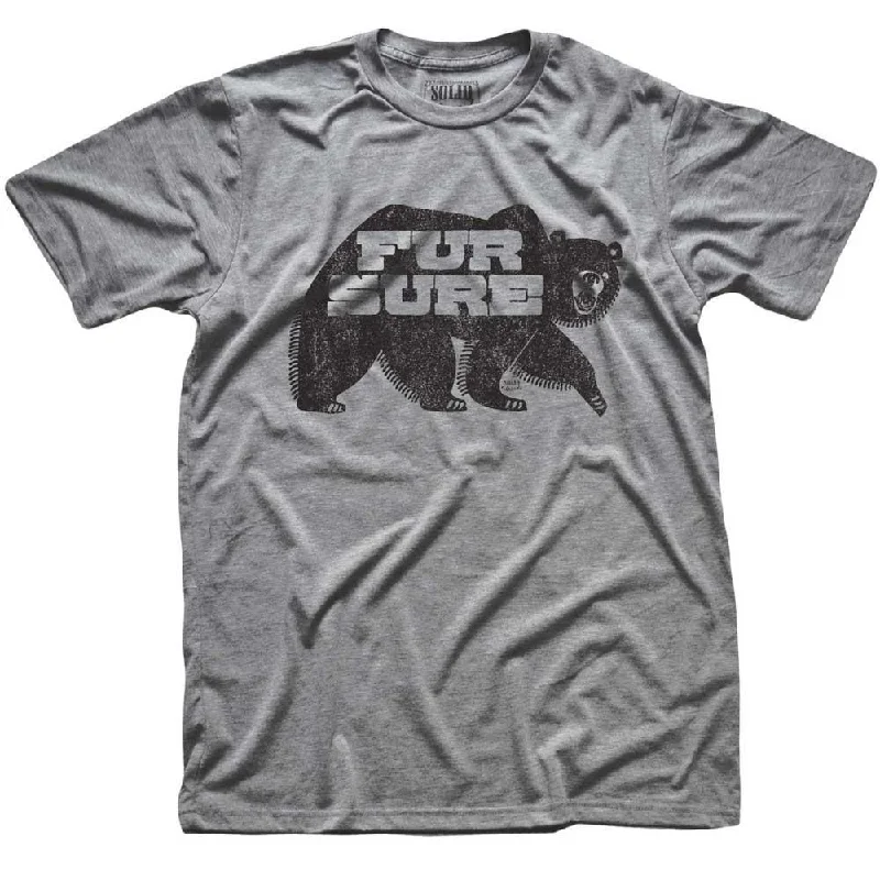 Men's vintage t-shirt-Fur Sure T-shirt