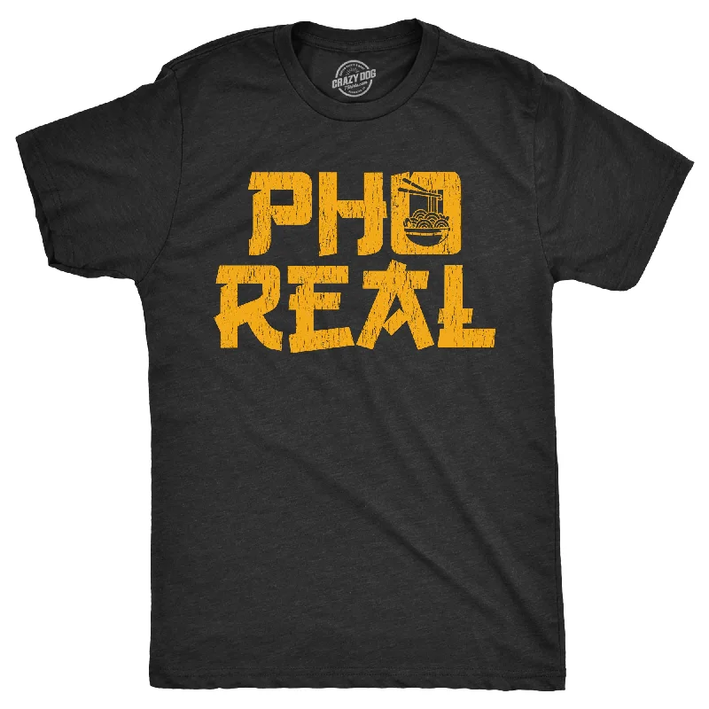 Men's sustainable t-shirt-Pho Real Men's T Shirt