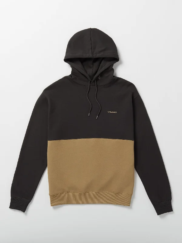 Men's weather-resistant hoodie-Divided Hoodie - Sand Brown