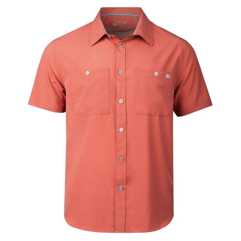 Men's modern dress wear shirt-Avid Sportswear Short Sleeve 50+ UPF Sun Protection