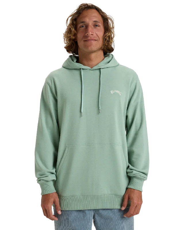 Men's versatile hoodie-Arch Pullover Hoodie in Seafoam