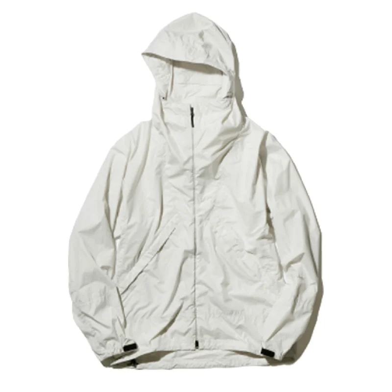 Men's tech-inspired utility jacket-Goldwin Ripstop Light Jacket Stone White