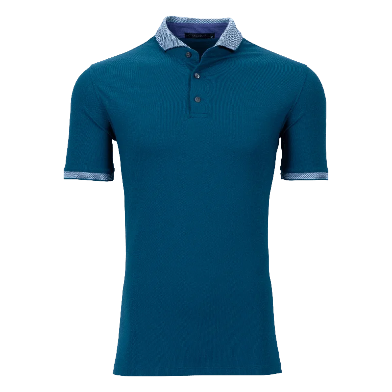 Men's summer casual wear polo shirt-Cherokee Polo (Sea Turtle)