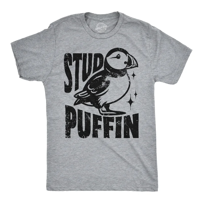 Men's sleeveless t-shirt-Stud Puffin Men's T Shirt