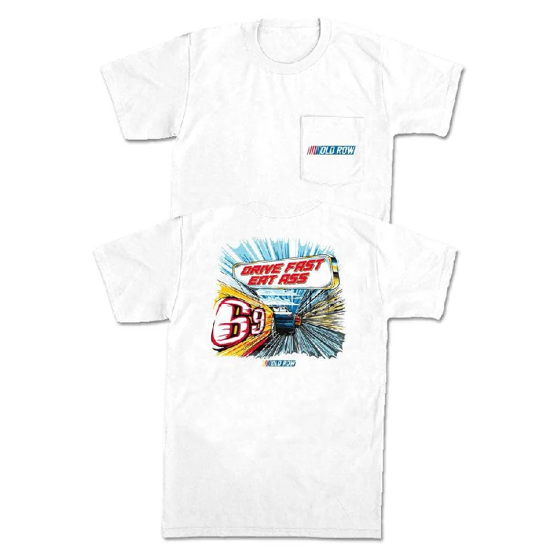 Men's workout t-shirt-Drive Fast Eat Ass 2.0 Pocket Tee